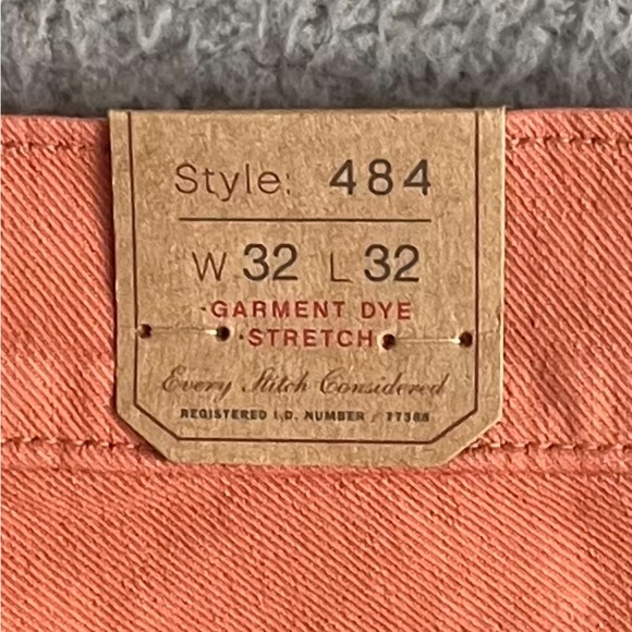 J. Crew 484 Slim-fit garment-dyed five-pocket pant Dusty Orange Sz 32x32 & 34x32 - Picture 6 of 12